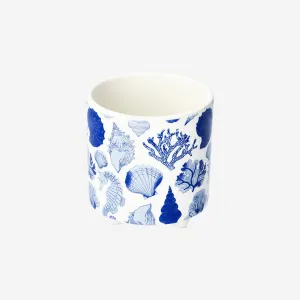 Flowerpot with shell print - 11 cm Home Decor clearance sale