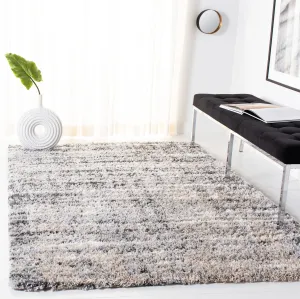 Fontana Shag  Area Rug, Grey / Ivory Modern Style Non-Shedding Area Rugs holiday deals