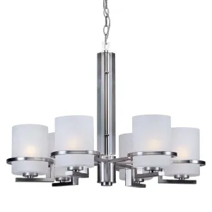 Forte 2405-06-55 Chandelier Light - Brushed Nickel Chandeliers Lighting value pack