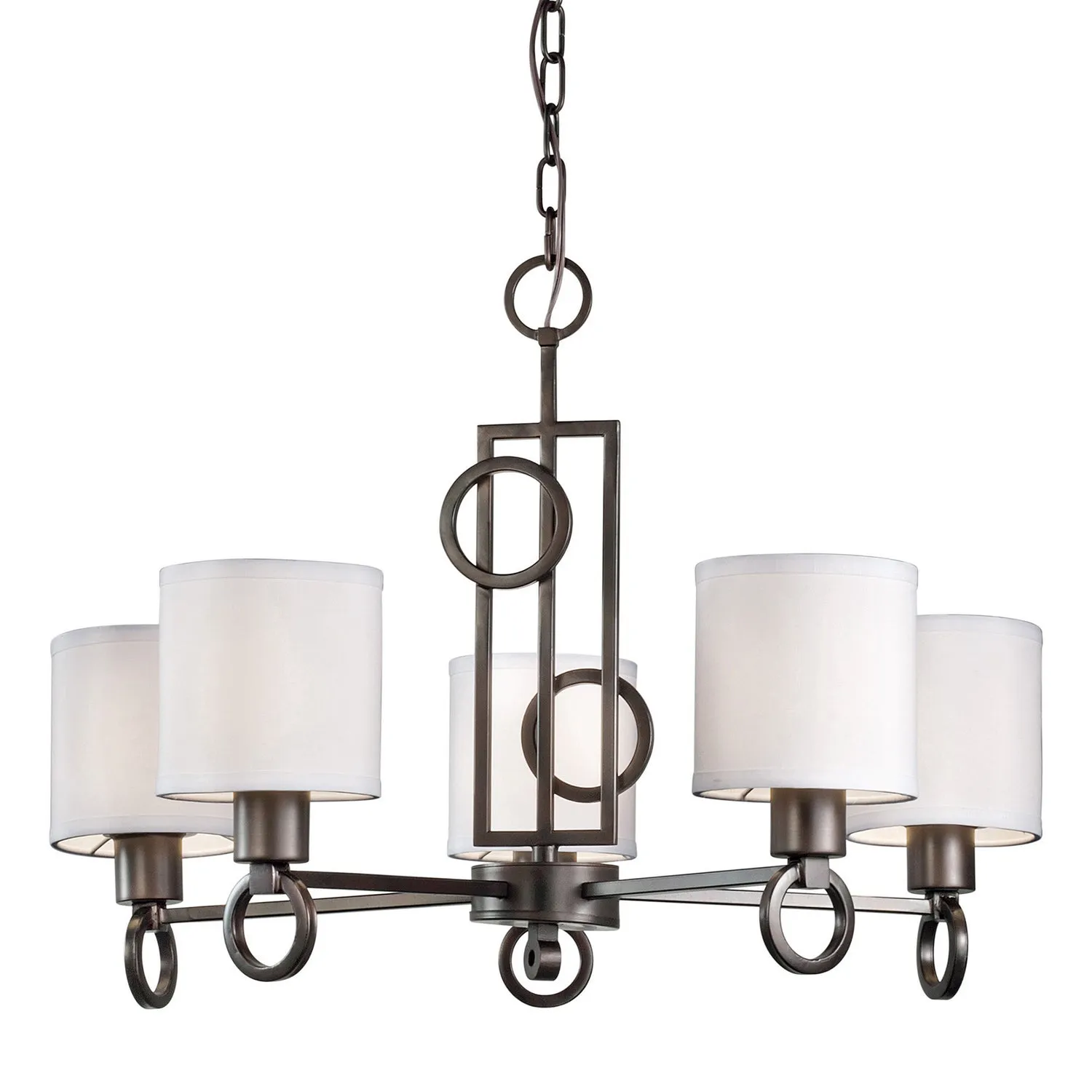 Forte 2627-05-32 Chandelier Light - Antique Bronze Chandeliers Lighting value pack