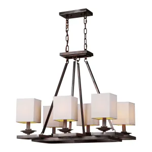 Forte 7038-06-32 Chandelier Light - Antique Bronze Chandeliers Lighting value pack