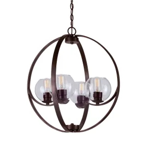 Forte Frankie 2649-04-32 Chandelier Light - Antique Bronze Chandeliers Lighting value pack