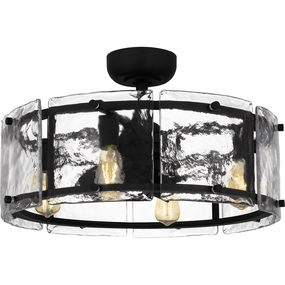 Fortress Four Light Fandelier Earth Black Fandeliers FANS on sale now