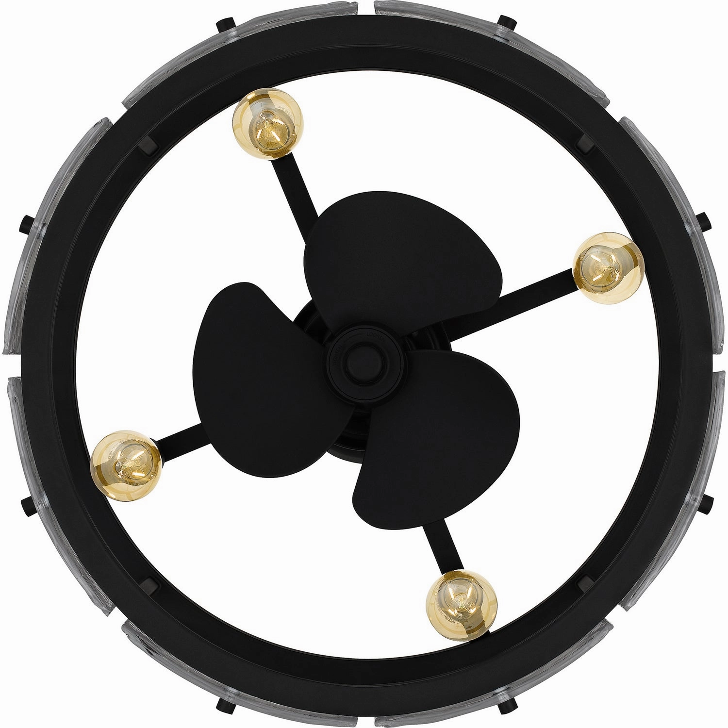 Fortress Four Light Fandelier Earth Black Fandeliers at discount prices