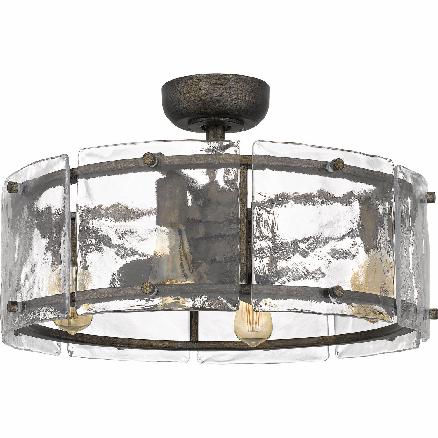 Fortress Four Light Fandelier Mottled Silver Fandeliers at discount prices