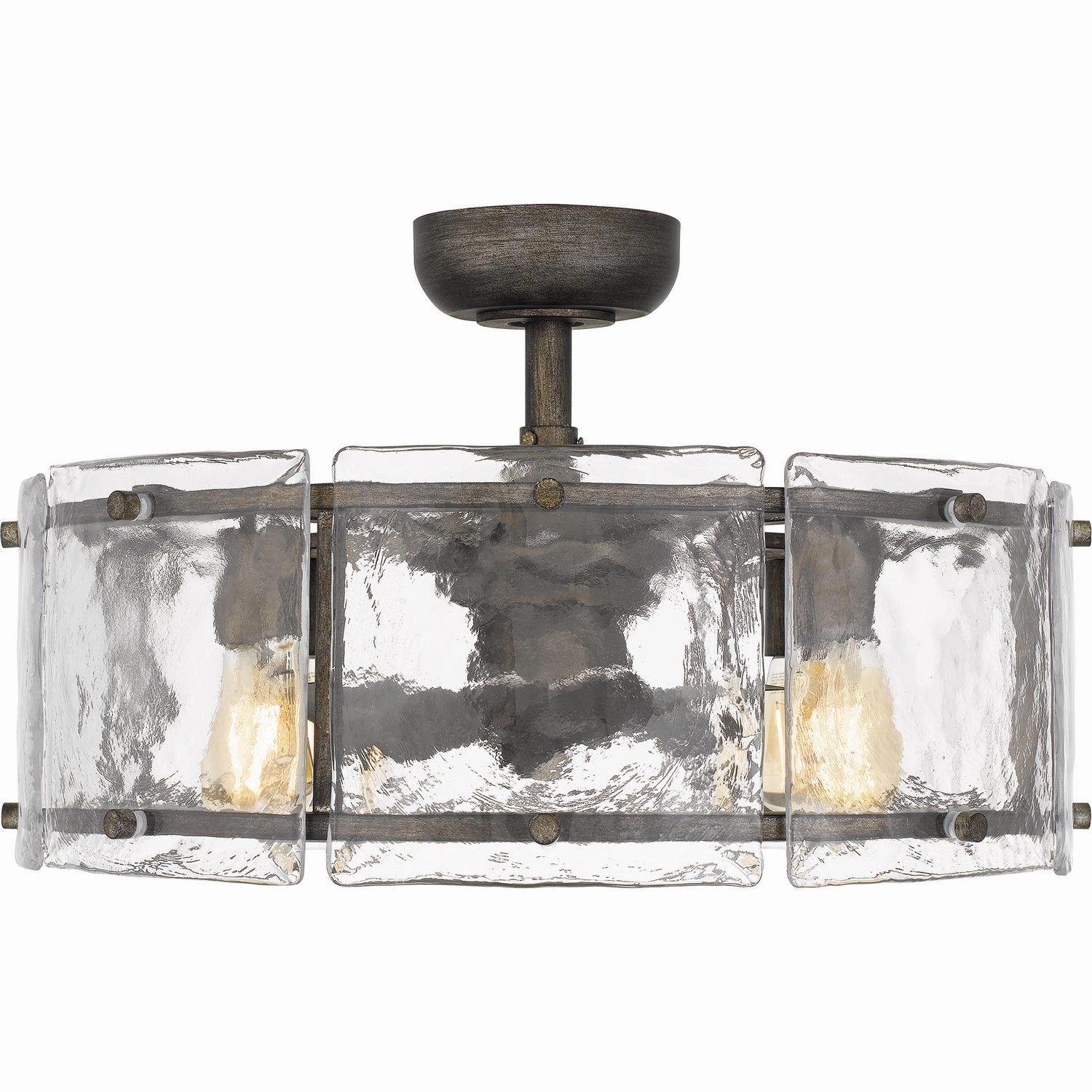 Fortress Four Light Fandelier Mottled Silver Fandeliers at discount prices