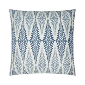 Fougres Pillow, Indigo Throw Pillows Cozy Upgrade