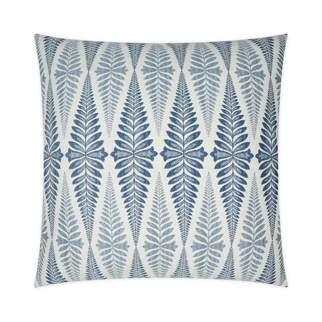 Fougres Pillow, Indigo Throw Pillows Cozy Upgrade