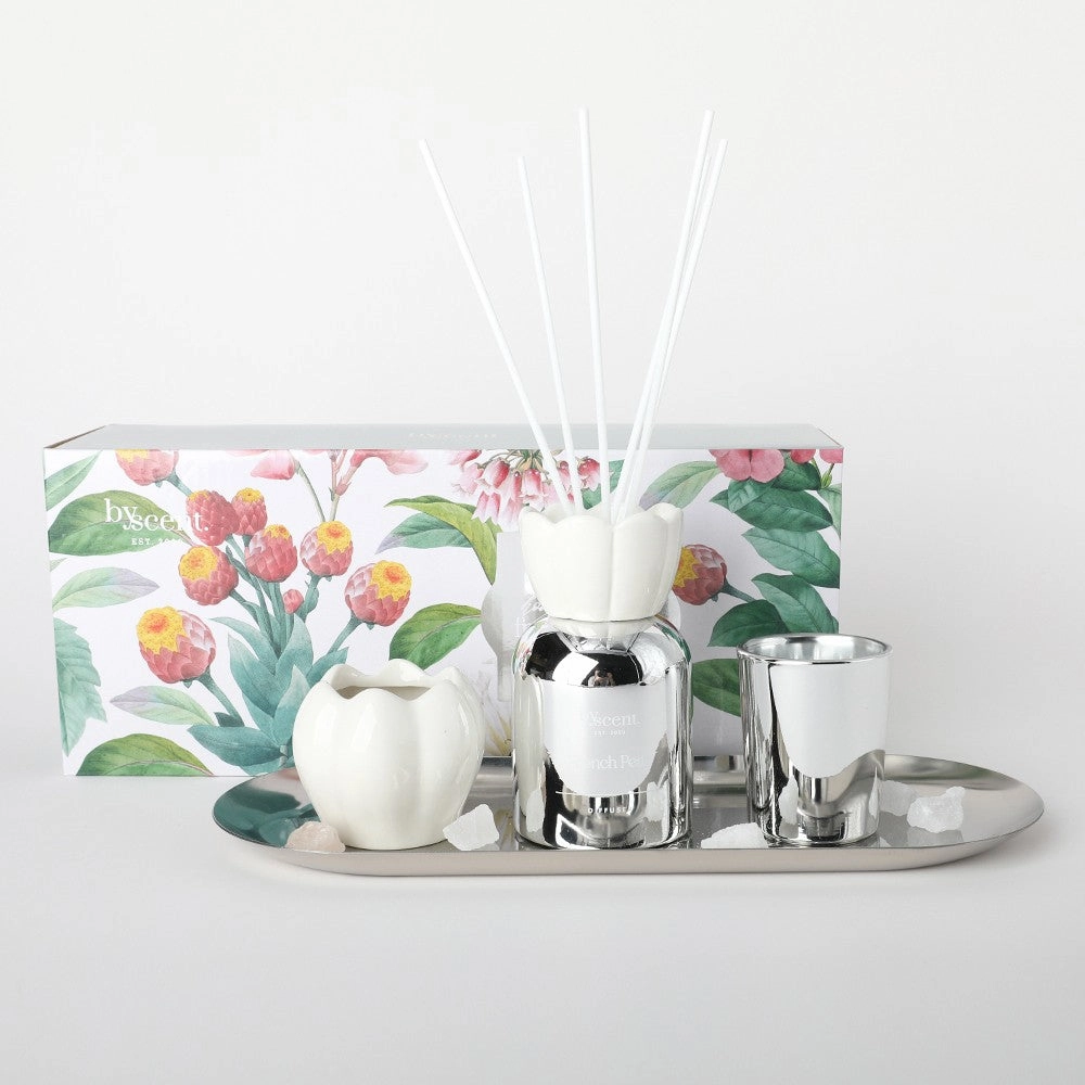 French Pear Candle & Diffuser Set By Scent Neobee Home Fragrance discount