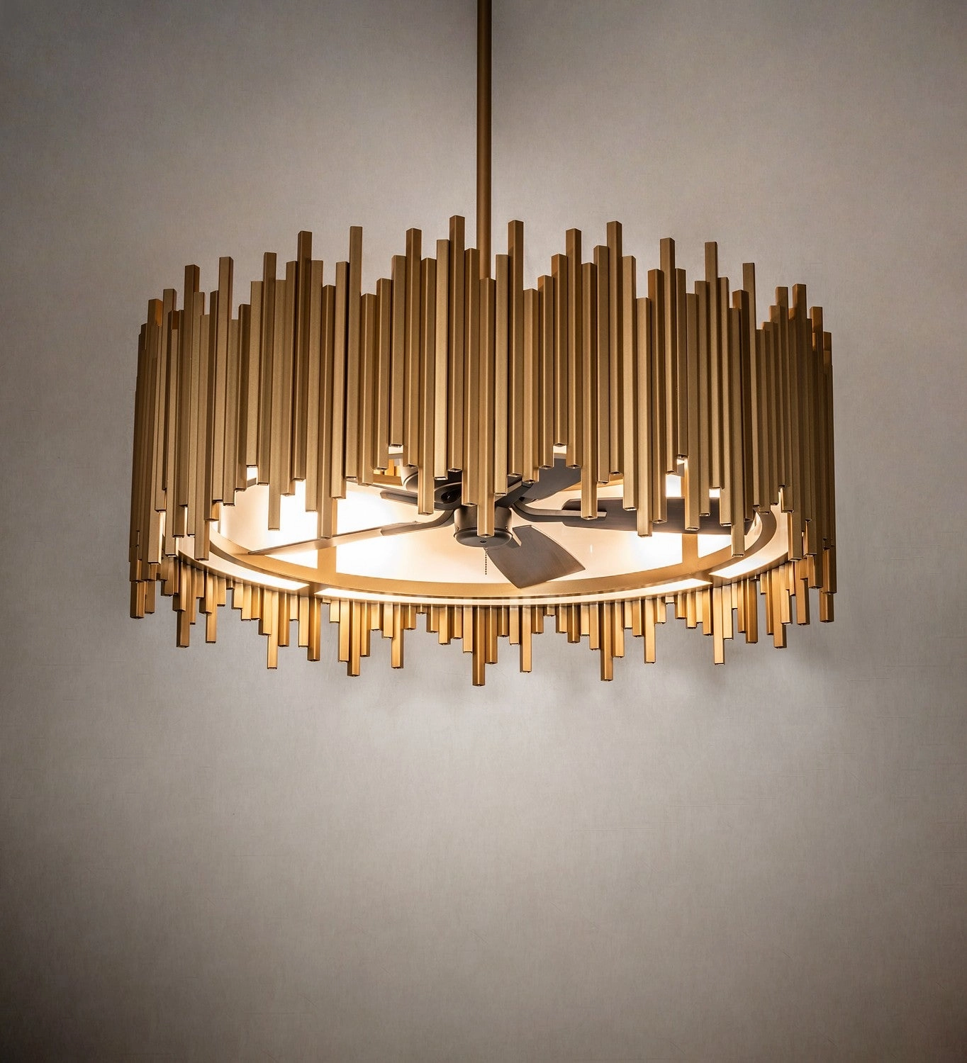 Frequency Eight Light Chandel-Air Gold Metallic Large Ceiling Fans online store