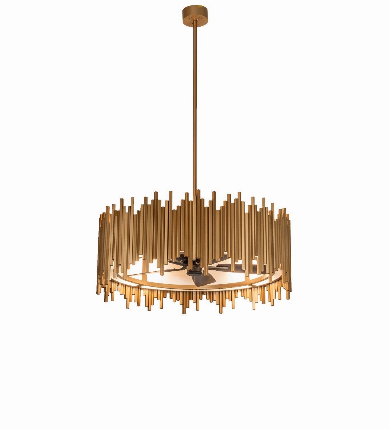 Frequency Eight Light Chandel-Air Gold Metallic Large Ceiling Fans online store