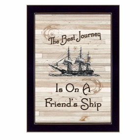 Friendship Journey 2 Black Framed Print Wall Art Decorative Accessories promo online