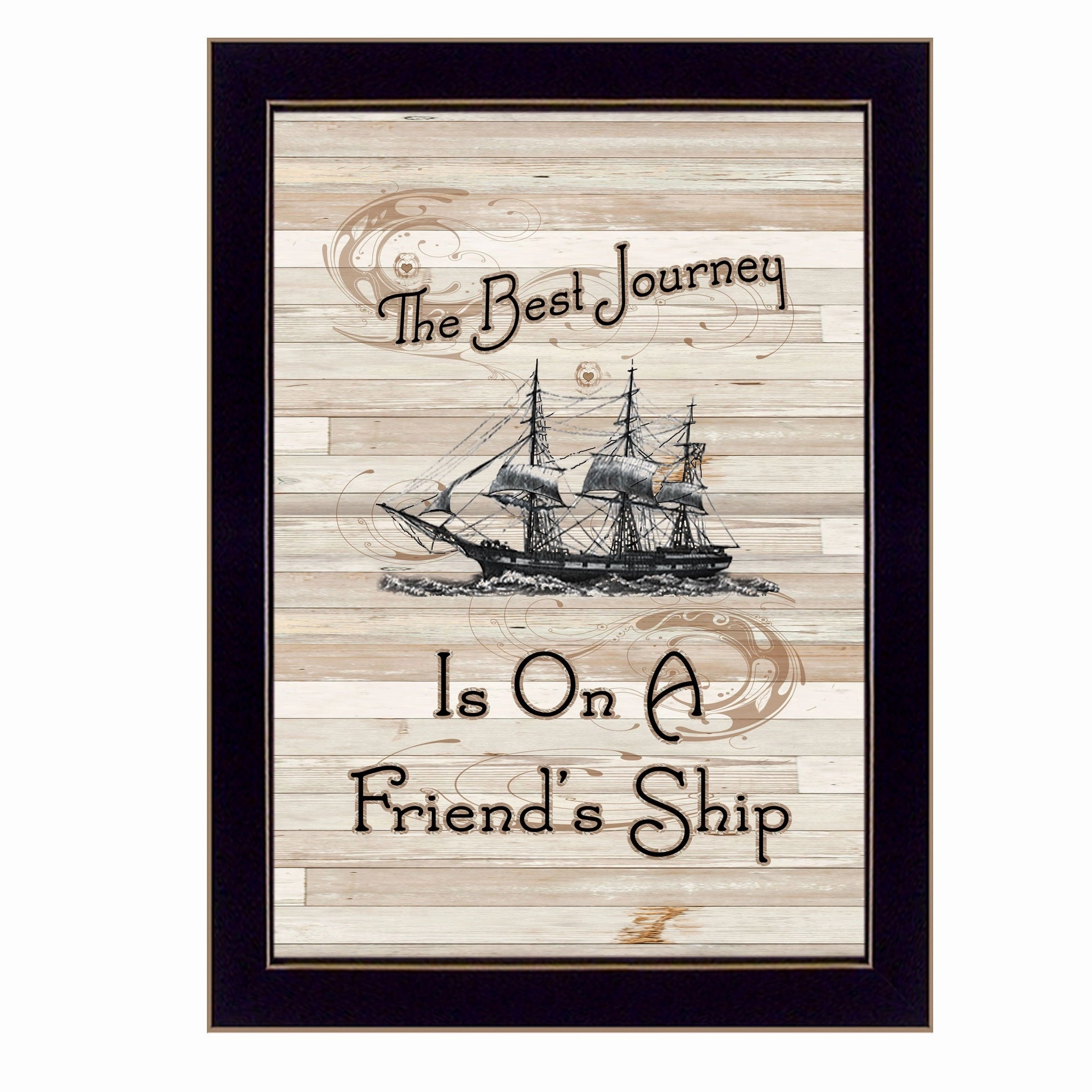 Friendship Journey 2 Black Framed Print Wall Art Decorative Accessories promo online