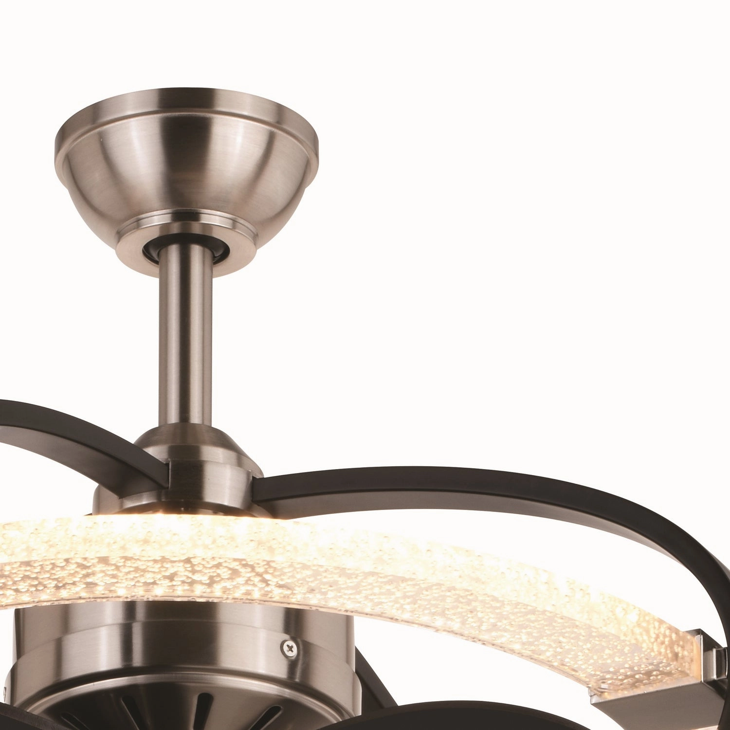 Galileo 22"Ceiling Fan Satin Nickel and Black Fandeliers at discount prices