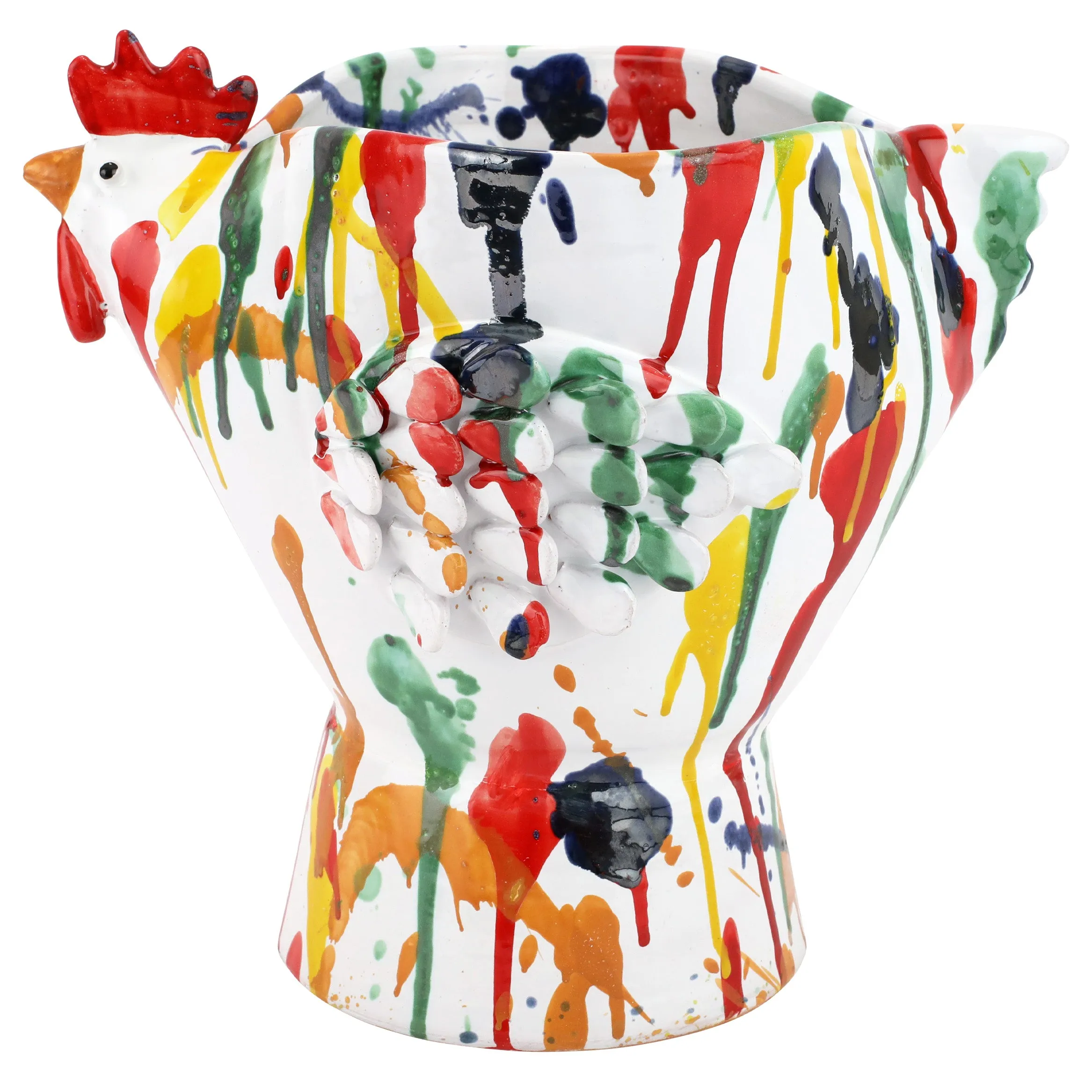 Gallo Figural Splatter Rooster Decorative Accessories seasonal sale