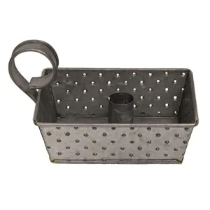 Galvanized Metal Grater Taper Holder Decorative Accessories low price