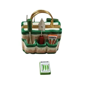 Gardening Tool Bag Limoges Collectible Boxes Rare Find
