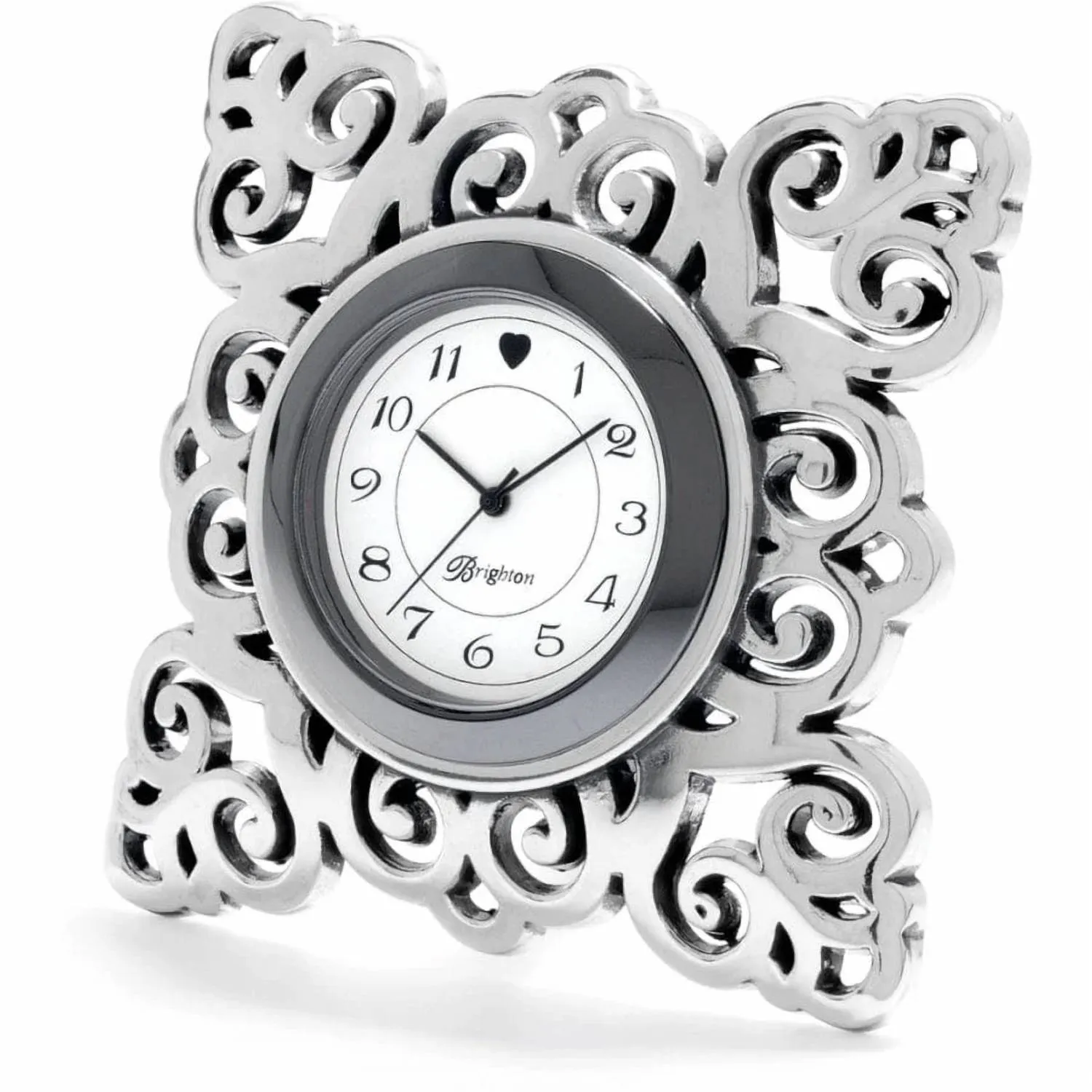 Geneva Clock In Silver Wall Decor online discounts