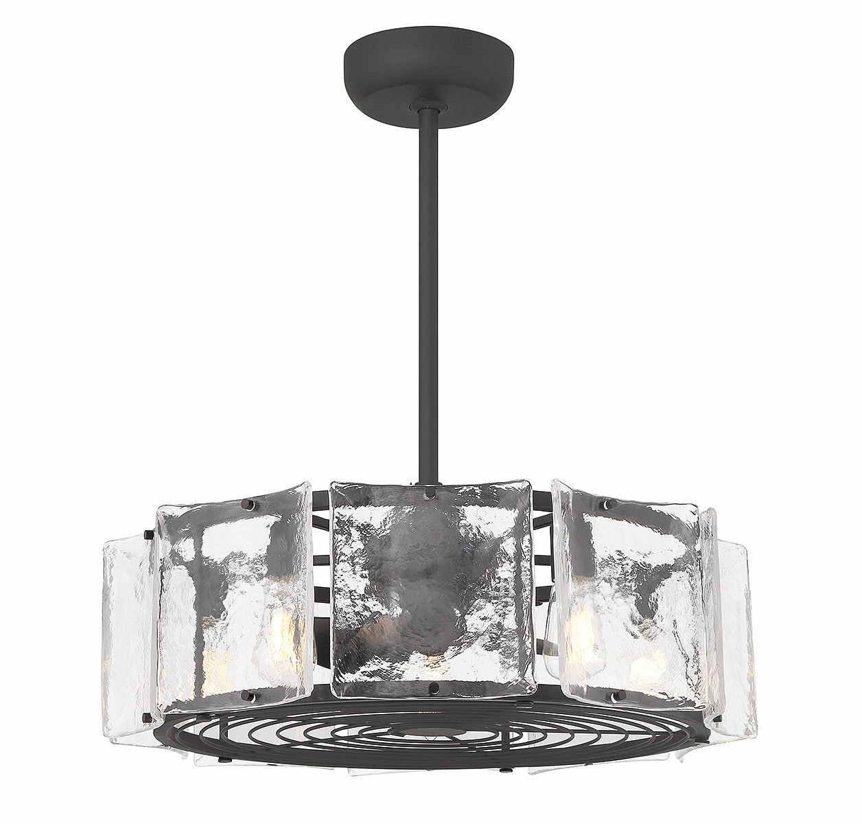 Genry LED Fan D'Lier Matte Black Fandeliers at discount prices