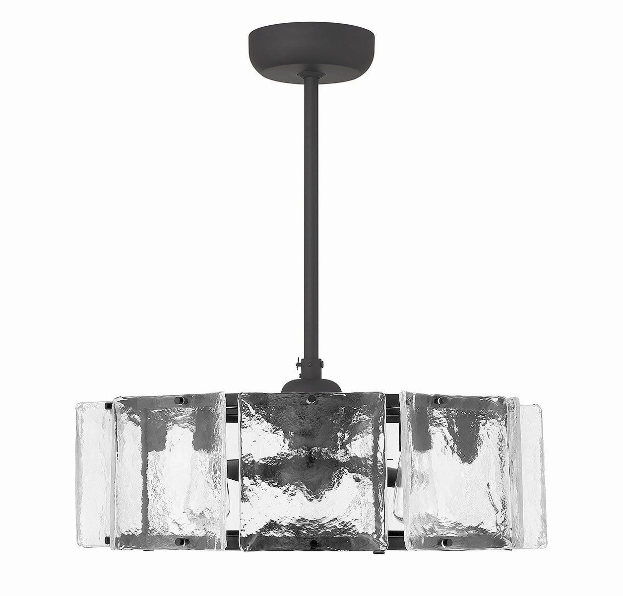 Genry LED Fan D'Lier Matte Black Fandeliers at discount prices