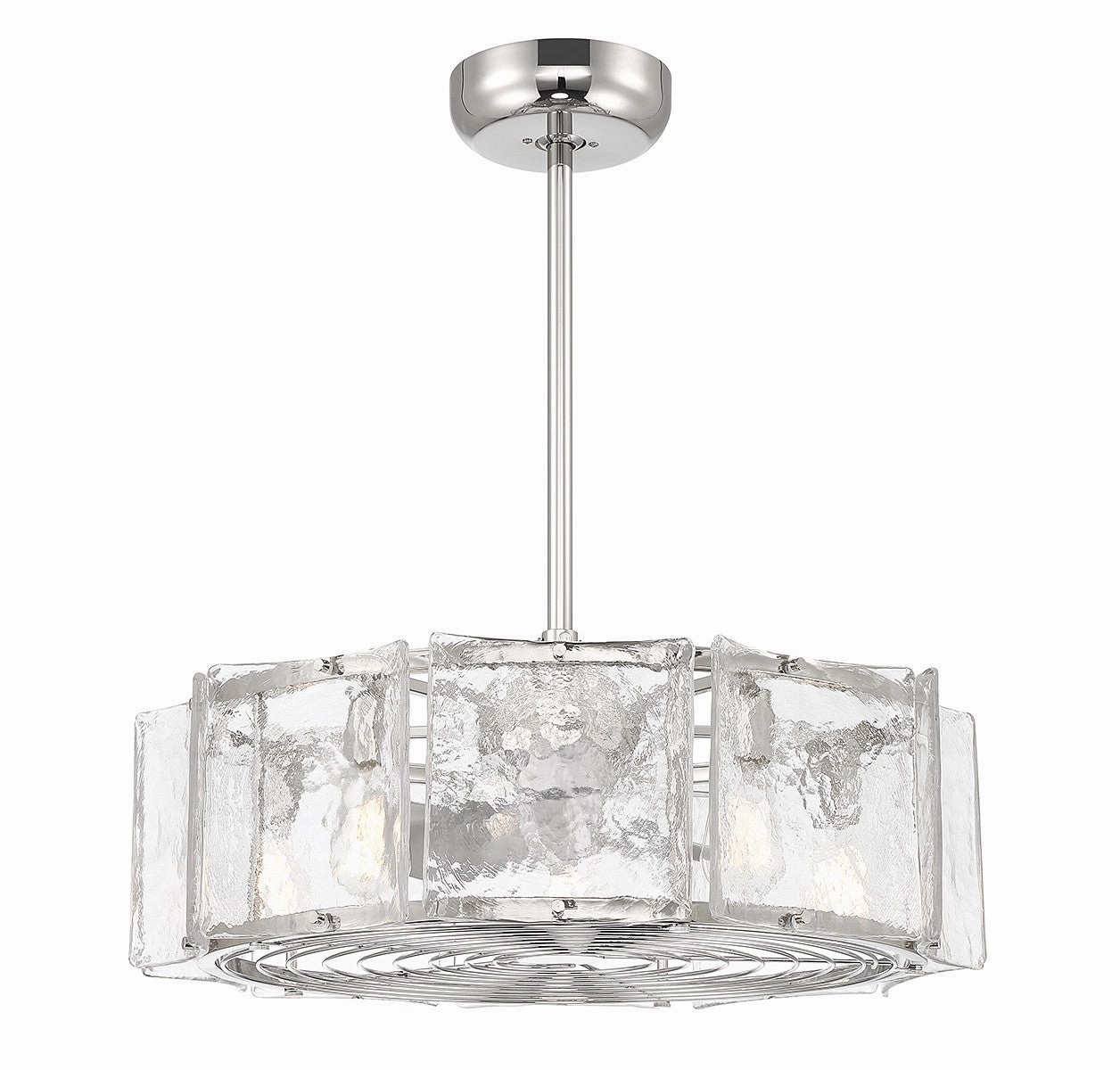 Genry LED Fan D'Lier Polished Nickel Fandeliers at discount prices