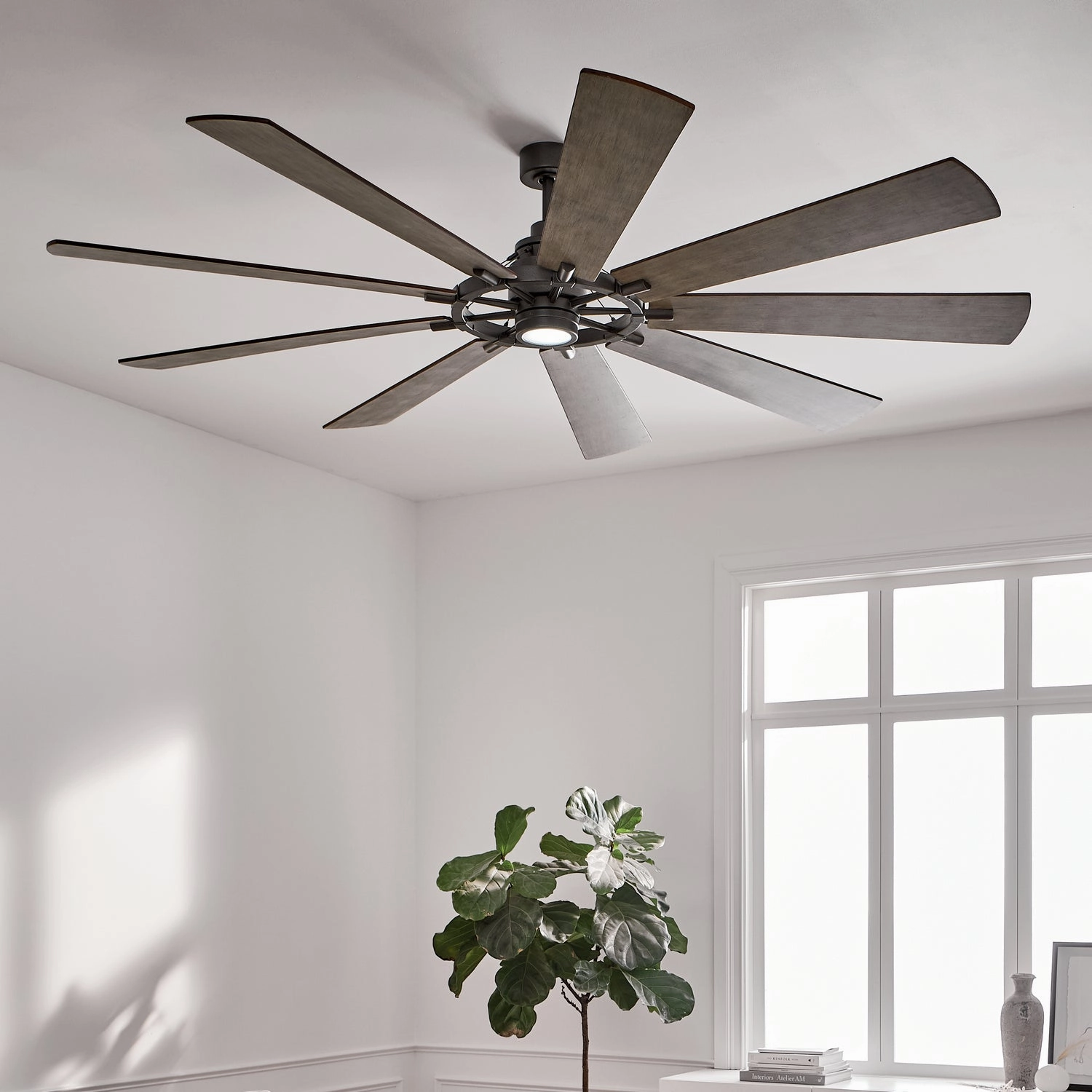 Gentry Xl 85"Ceiling Fan Anvil Iron Large Ceiling Fans online store