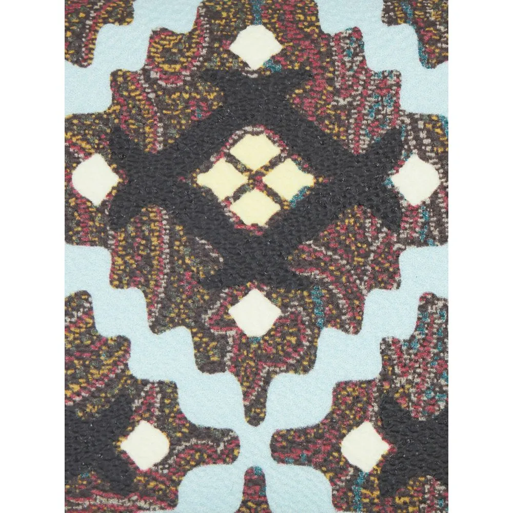 Geometric Print Paisley Card Holder