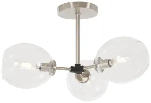 George Kovacs Three Light Semi Flush Mount Cheap Low Ceiling Lighting