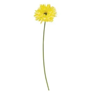*Gerbera Daisy Stem Lemon Yellow Festive Decor online outlet