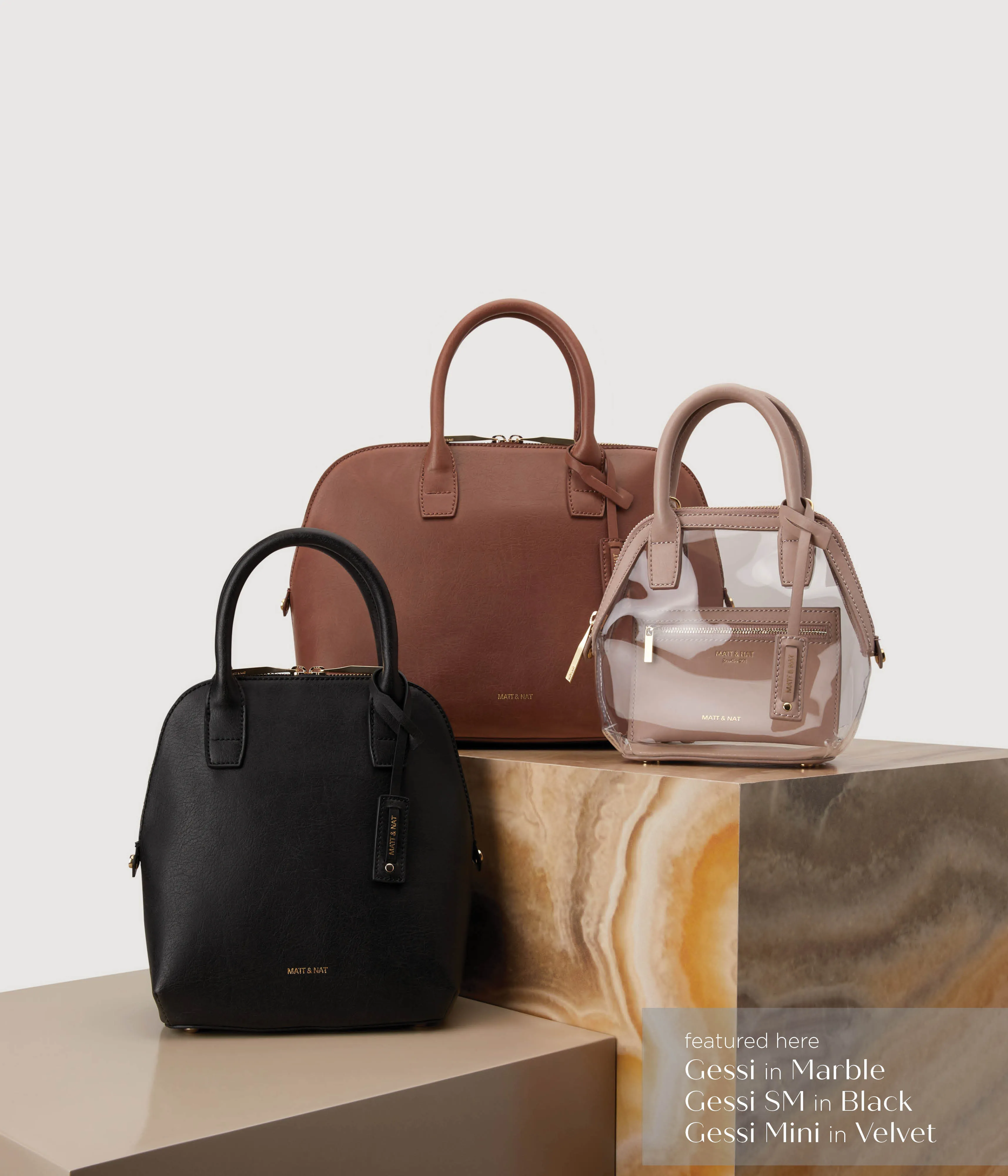 GESSI SMALL Vegan Satchel - PVC