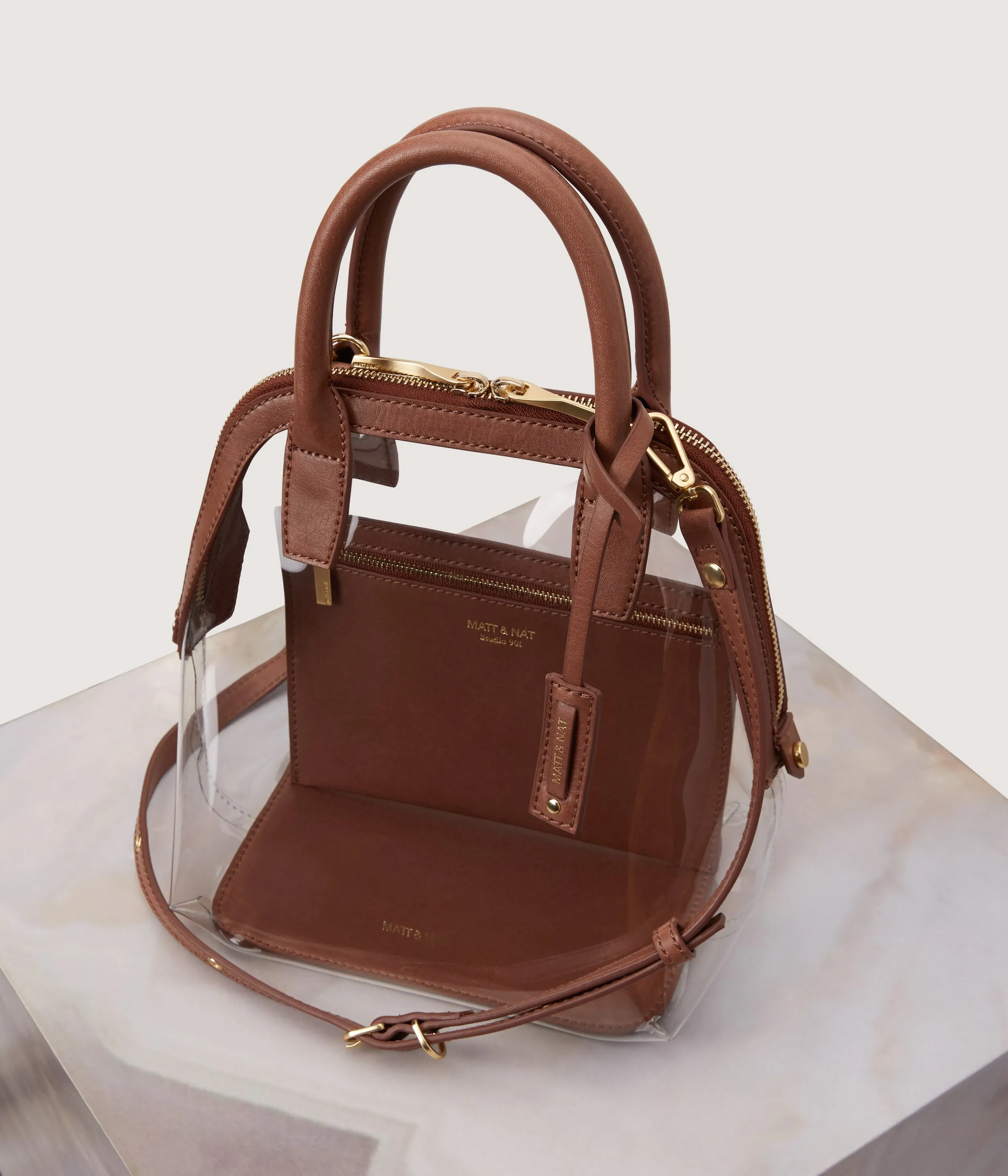 GESSI SMALL Vegan Satchel - PVC
