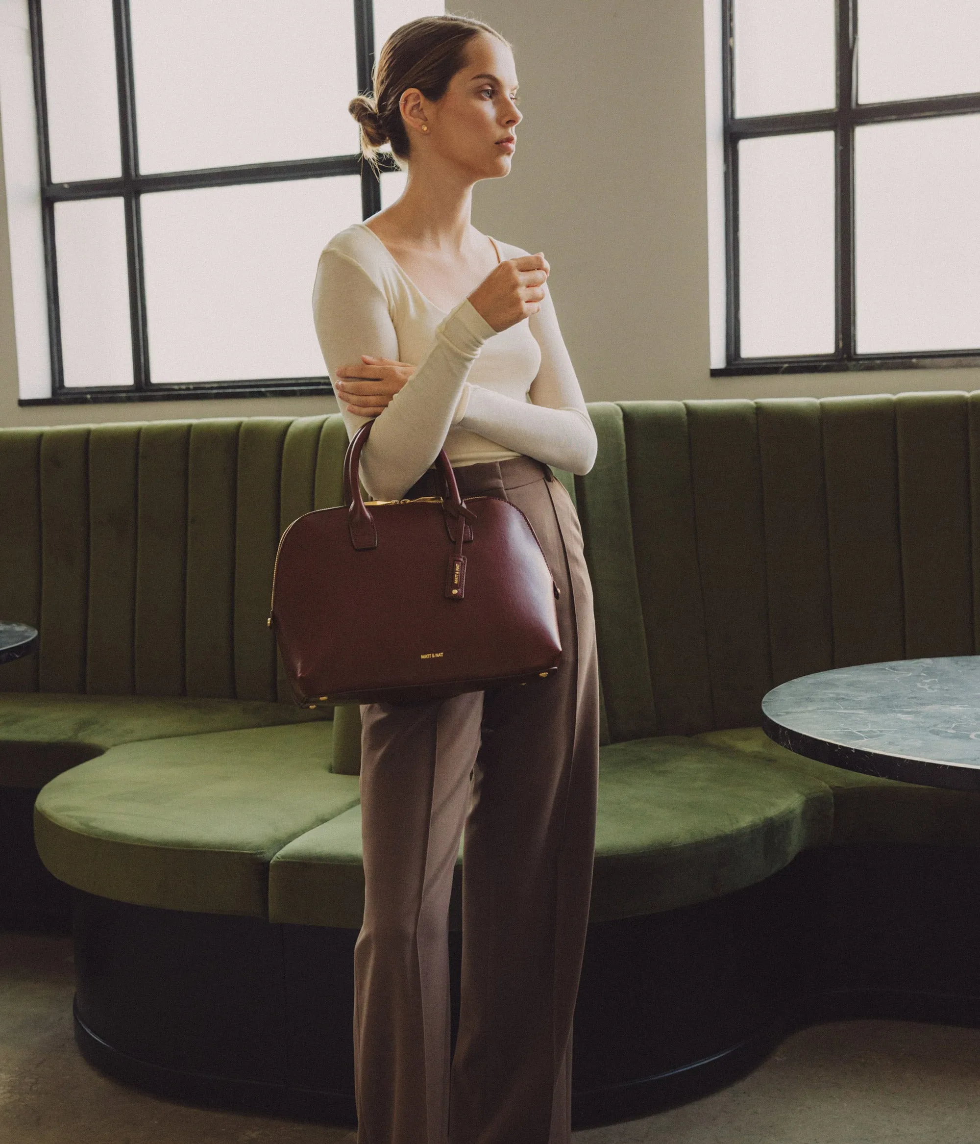 GESSI Vegan Satchel - Vintage