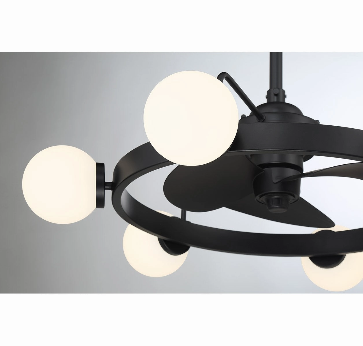 Gibson LED Fan D'Lier Matte Black Fandeliers at discount prices
