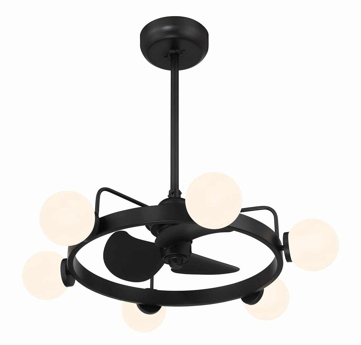 Gibson LED Fan D'Lier Matte Black Fandeliers at discount prices