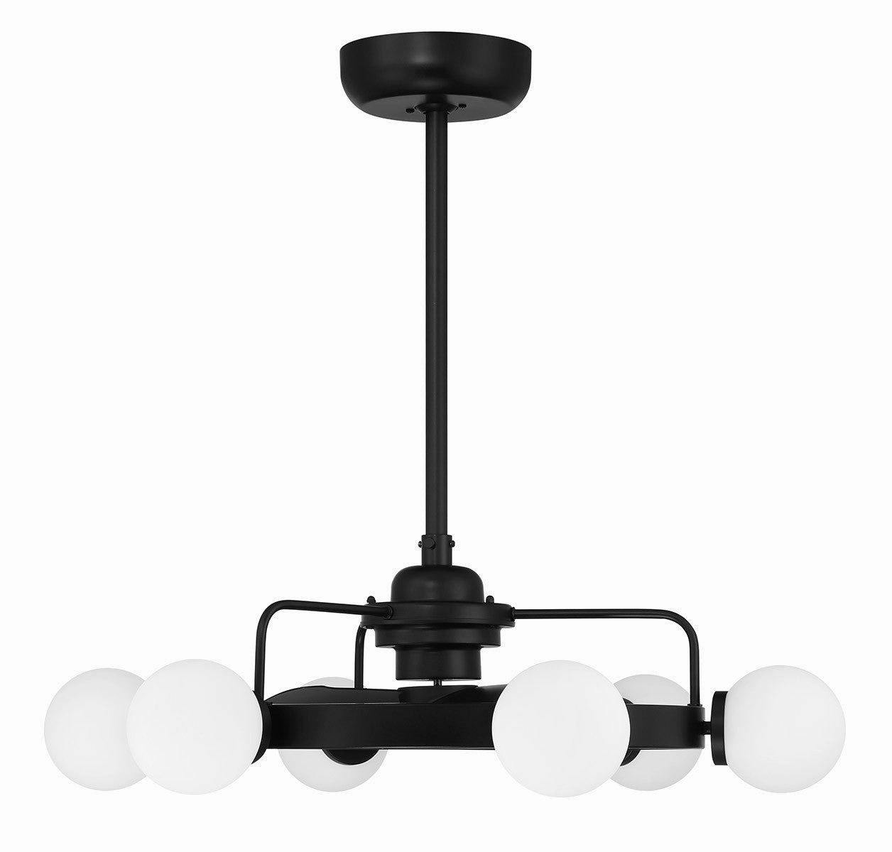 Gibson LED Fan D'Lier Matte Black Fandeliers at discount prices