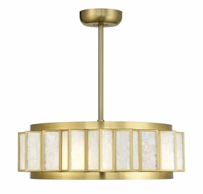 Gideon LED Fan D'Lier Warm Brass Fandeliers FANS on sale now
