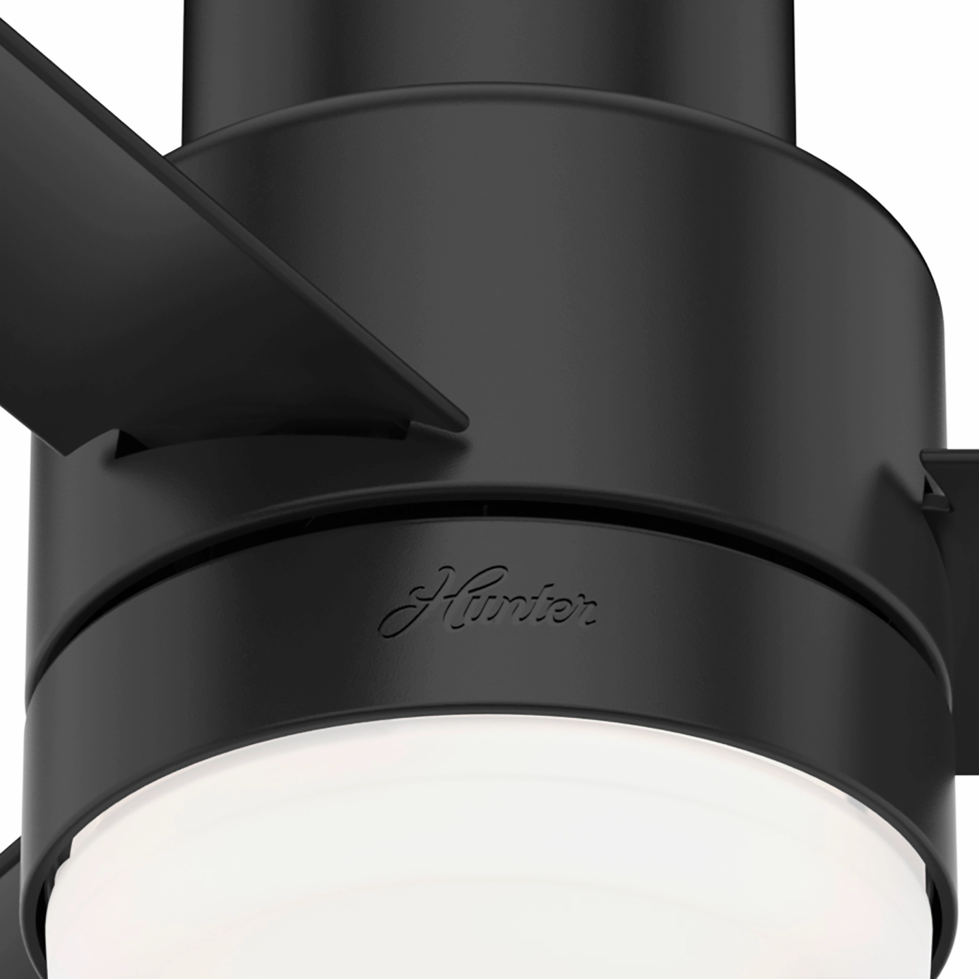 Gilmour 44"Ceiling Fan Matte Black Huggers flush mount fans deals
