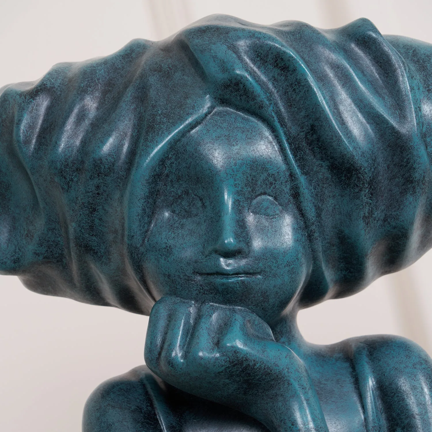 Girl Meditate Sculpture Ornaments