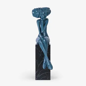 Girl Meditate Sculpture Ornaments Bedroom Lighting Sale