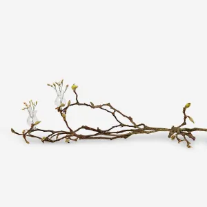 Glass decorations with clips for flowers - 2 pcs Home Decor clearance sale