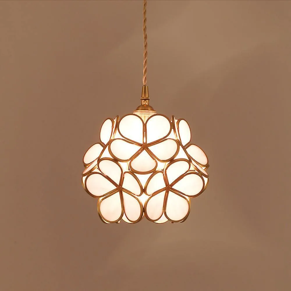 Glass Petal Pendant Light