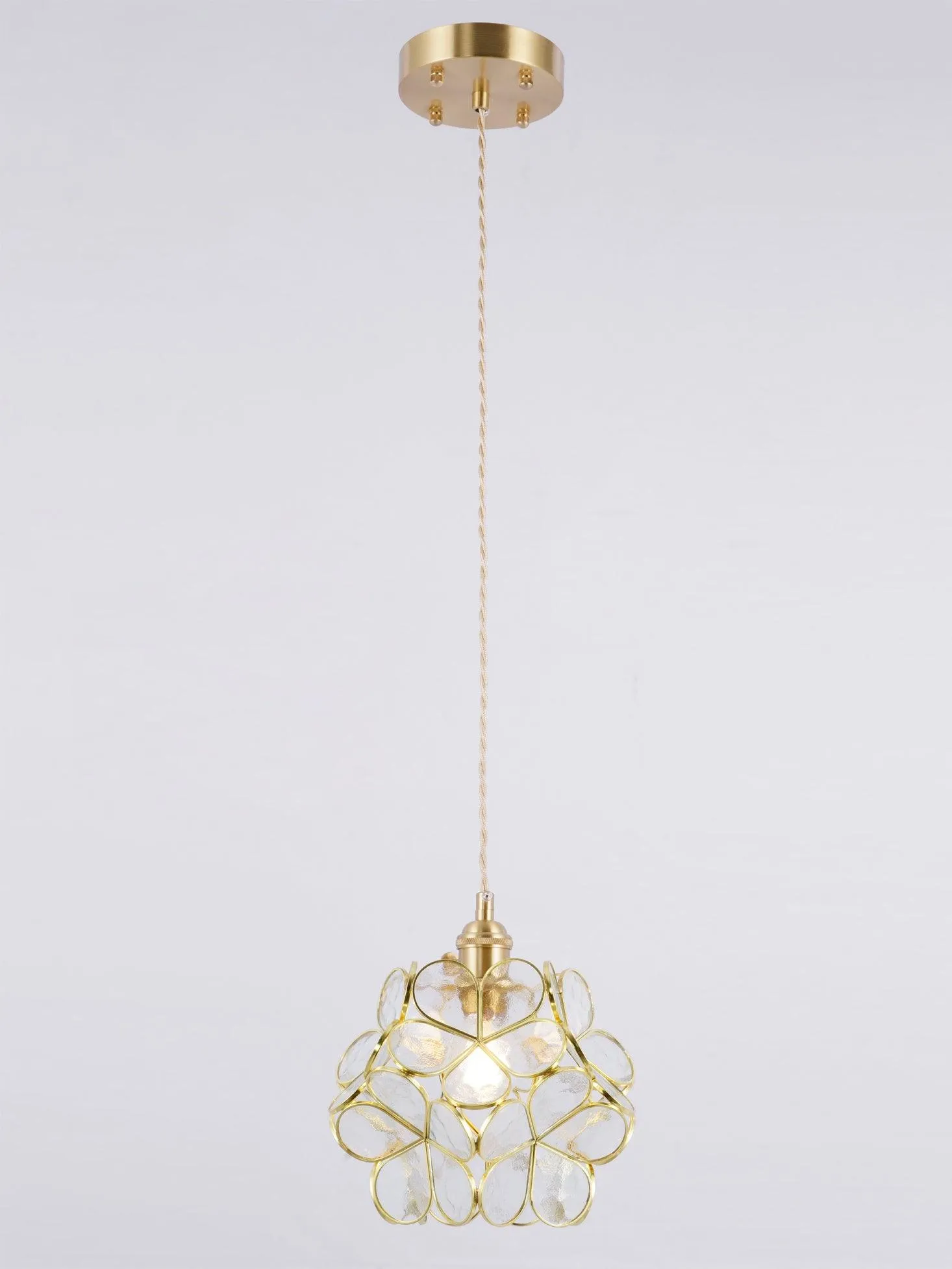 Glass Petal Pendant Light