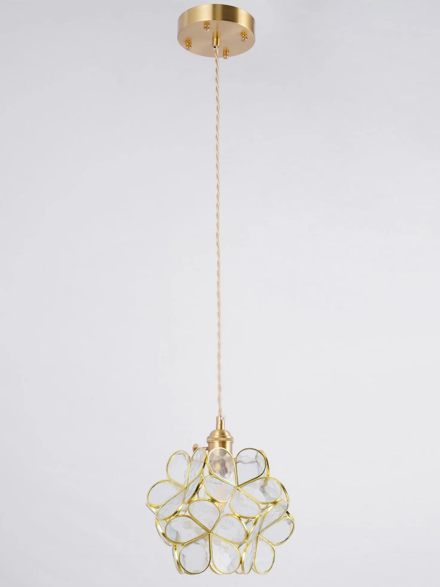 Glass Petal Pendant Light
