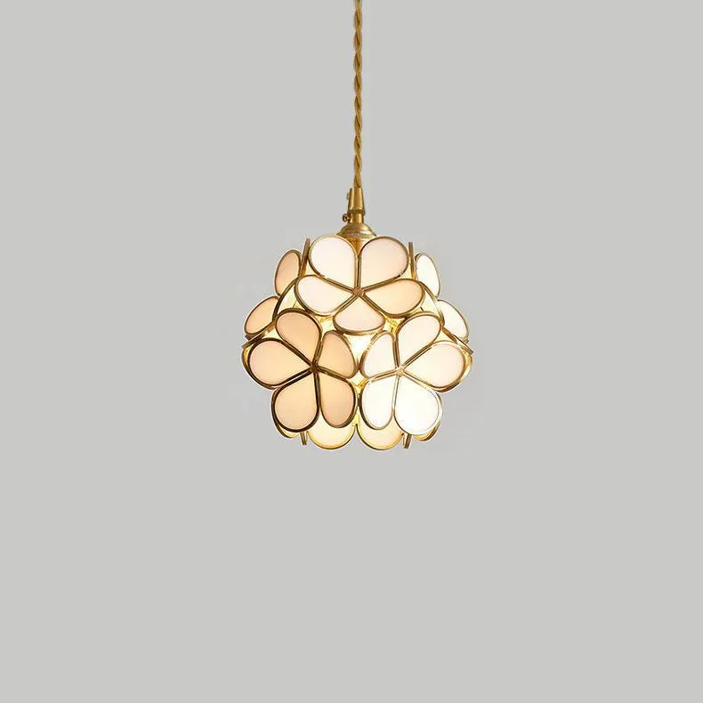 Glass Petal Pendant Light