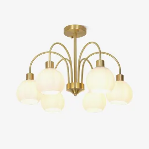 Glass Pumpkin Gold Chandelier Buy Living Room Lights