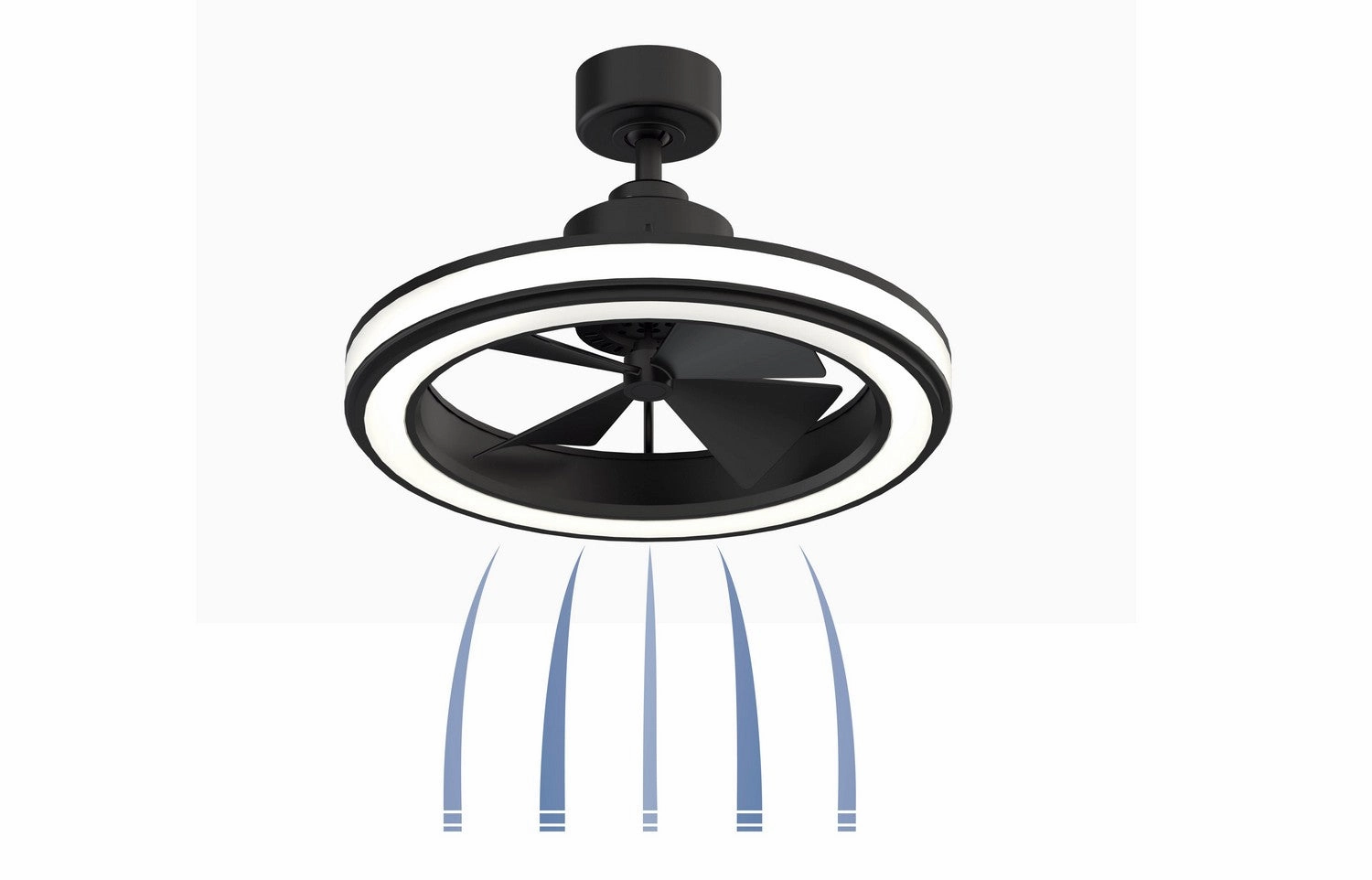 Gleam 16"Ceiling Fan Black Fandeliers at discount prices