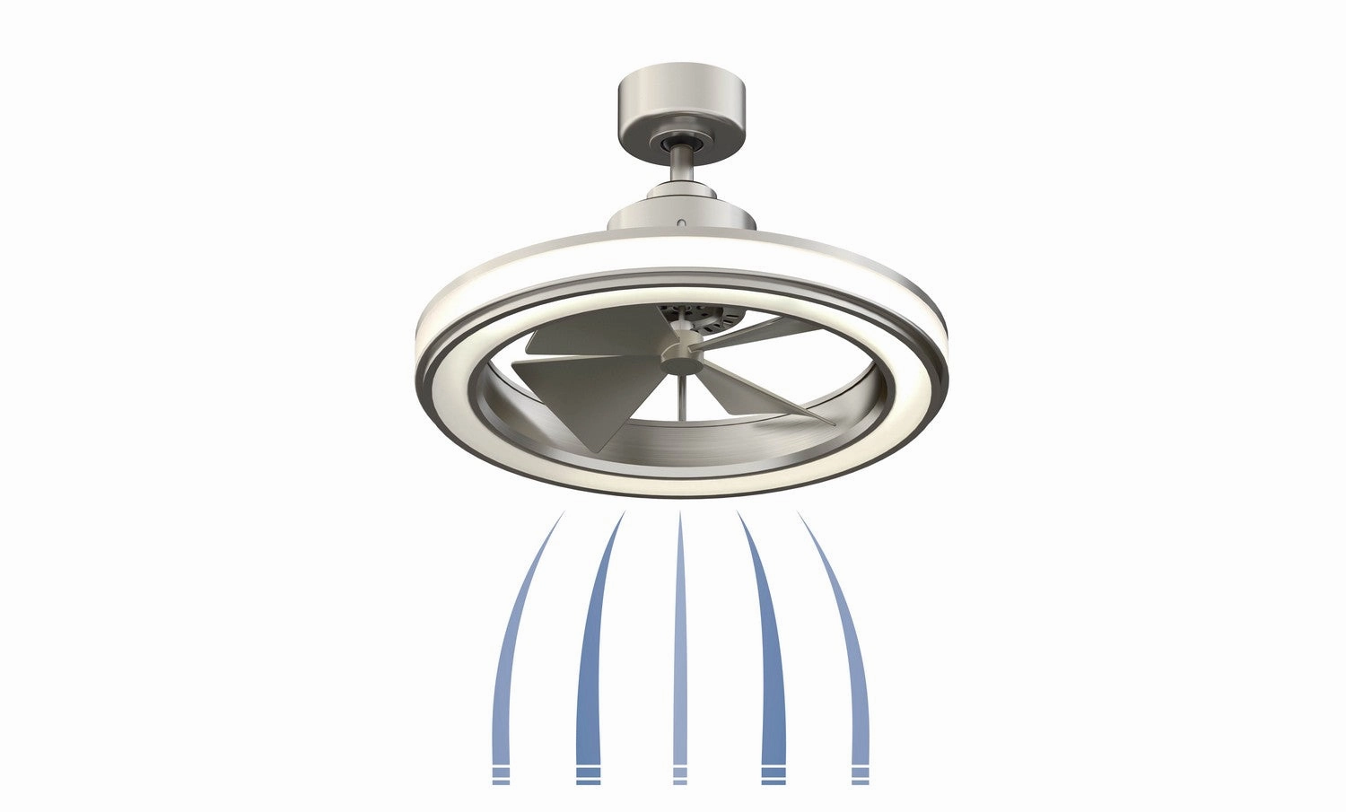Gleam 16"Ceiling Fan Brushed Nickel Fandeliers at discount prices