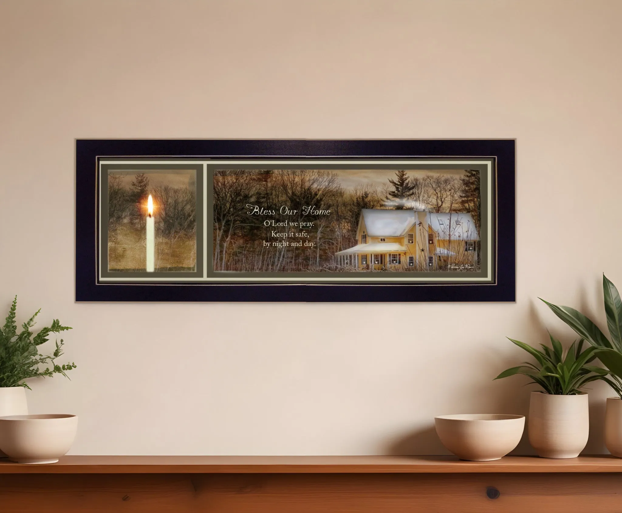 God Bless Our Home 2 Black Framed Print Wall Art Affordable Wall Decoration items
