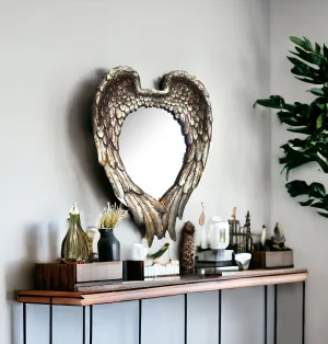 Gold Heart Framed Accent Mirror Wall Decor online discounts