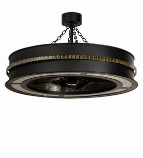 Golden Forge Eight Light Chandel-Air Fandeliers FANS on sale now
